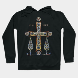 Byzantine Illuminated Cross Hoodie